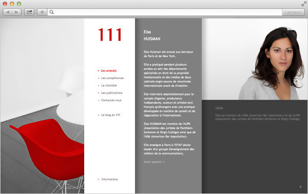 création web design page avocat site internet 111AVOCATS