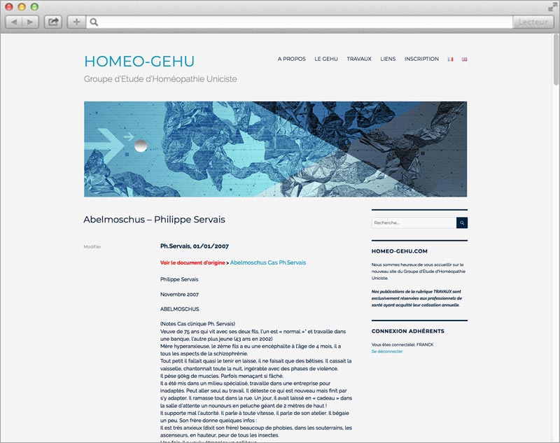 création web design contenu accessible HOMEO-GEHU